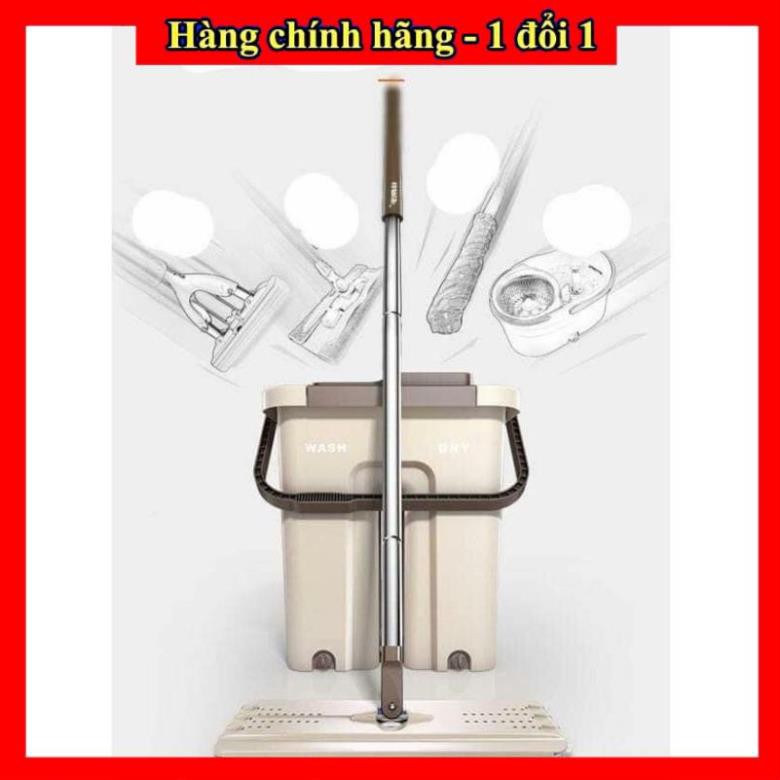 [Top sale] - Bộ chổi lau nhà kèm thùng Spin mop cao cấp, vô cùng tiện lợi và đẳng cấp,Bảo hành 1 đổi 1