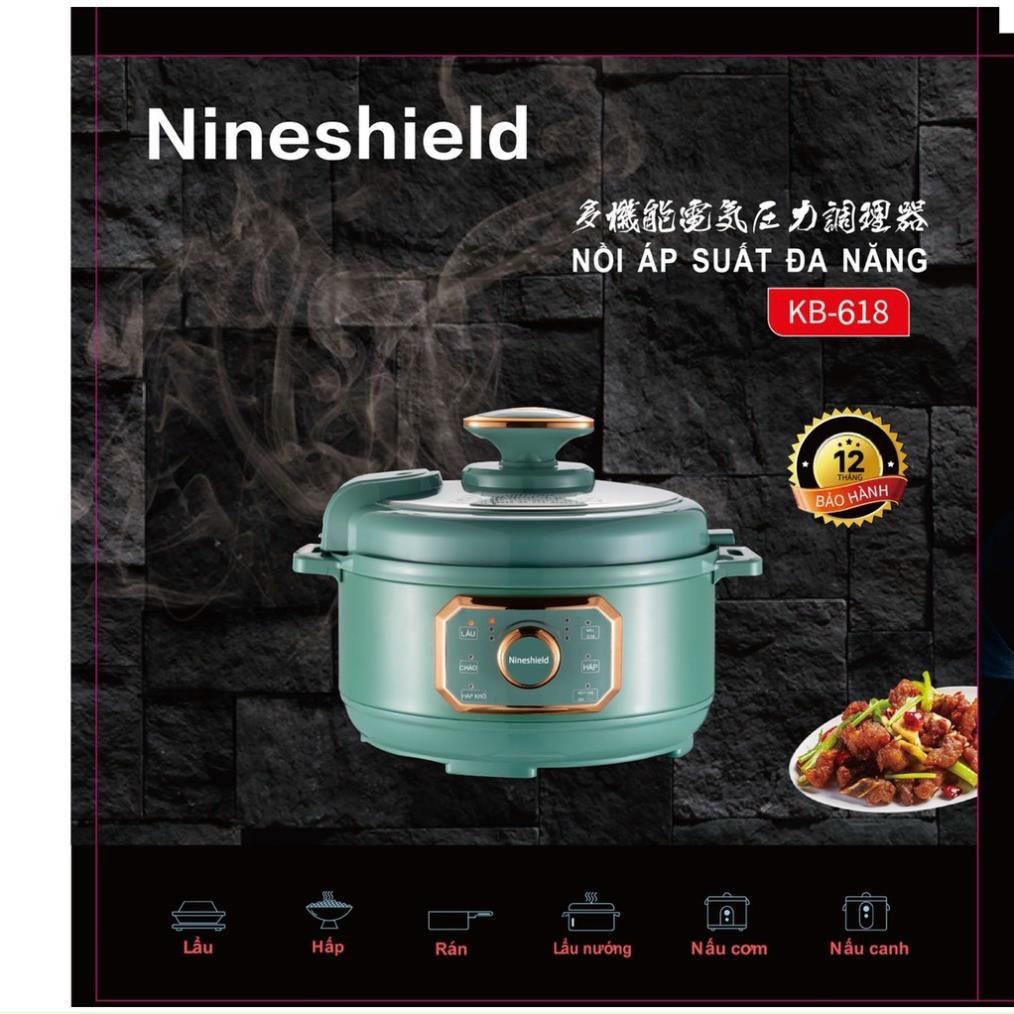 Nồi áp suất đa năng NineShield KB-618 với 6 chức năng nấu dung tích 3.0 lít