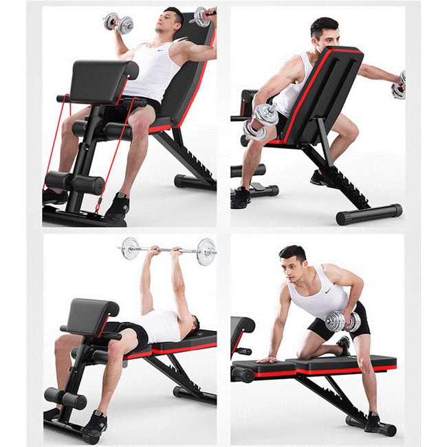 Ghế tập gym đa năng, ghế tập tạ đa năng P189, máy tập gym đa năng, dụng cụ tập gym tại nhà