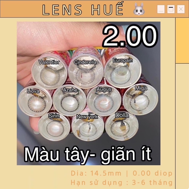 ✨ Lens cận - kính áp tròng cận từ 1-10 độ ( inbox lựa mẫu ạ ) ☁