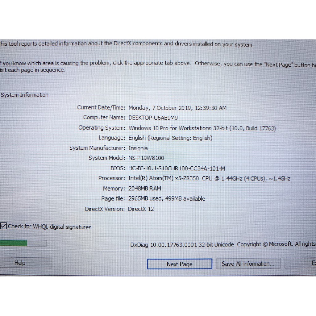 [Mã ELLAPDESK giảm 5% đơn 3TR] [ELMTG giảm đến 300k] Laptop 2 trong 1 INSIGNIA W8100 Kèm bàn phím - Window 10 Pro | BigBuy360 - bigbuy360.vn
