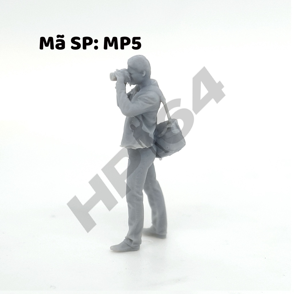 Mô hình nhân vật thô chưa sơn tỉ lệ 1/64 Male Photographer