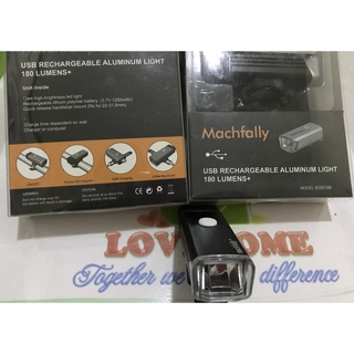 Đèn trước xe đạp siêu sáng Machfally sạc USB