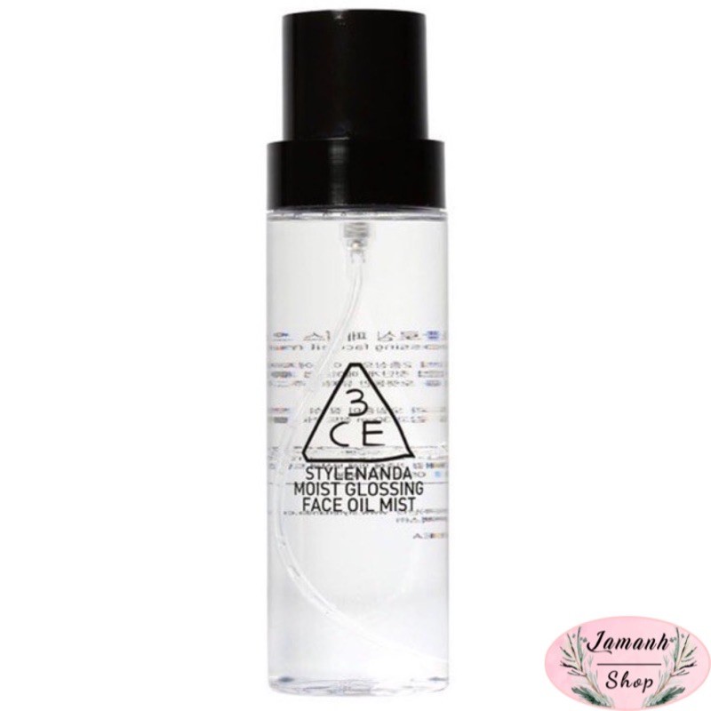  (CHÍNH HÃNG ) XỊT KHOÁNG KIỀM DẦU 3CE MOIST GLOSSING FACE OIL MITS