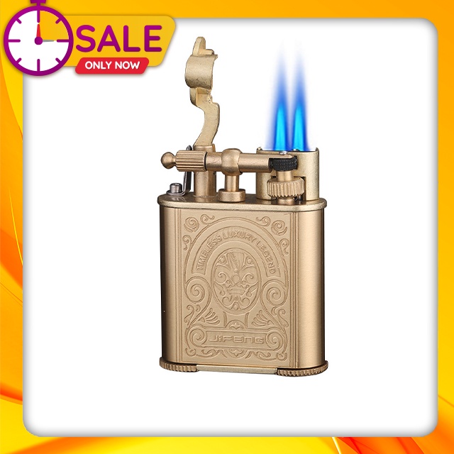 Quà Tặng Sếp 𝓗𝓸̣̂𝓹 𝓠𝓾𝓮̣𝓽 𝓫𝓪̣̂𝓽 𝓵𝓾̛̉𝓪 khò gas 2 tia kèm đục Guevara/ Jifeng thiết kế cổ điển độc lạ