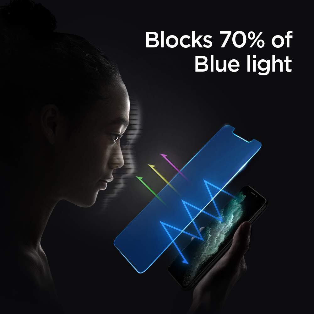 Kính Cường Lực Spigen Screen Protector GLAS.tR AntiBlue HD | iPhone 12 Pro Max