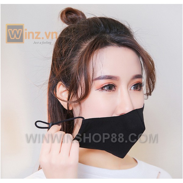 Khẩu trang đen Hàn Quốc V.2 thời trang hàn quốc ASAM | BigBuy360 - bigbuy360.vn