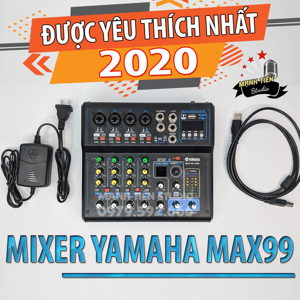 [Tặng dây AV, 2 jack AV ]Combo loa kéo CS200PU, Mixer Max 99, Micro max 32 - Kết hợp hoàn hảo nâng cấp âm thanh, cải thi