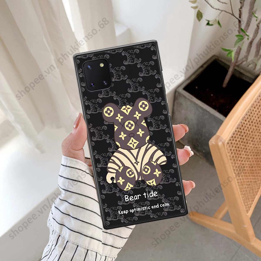 Ốp lưng điện thoại Samsung Note 10 Lite elegant, gấu be@rbrick cao cấp, vỏ ốp rẻ đẹp