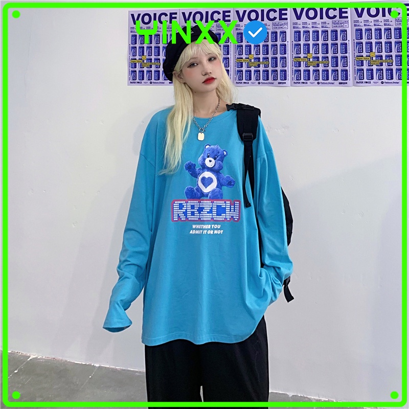Áo thun tay dài form rộng Yinxx, áo sweater Unisex SW15
