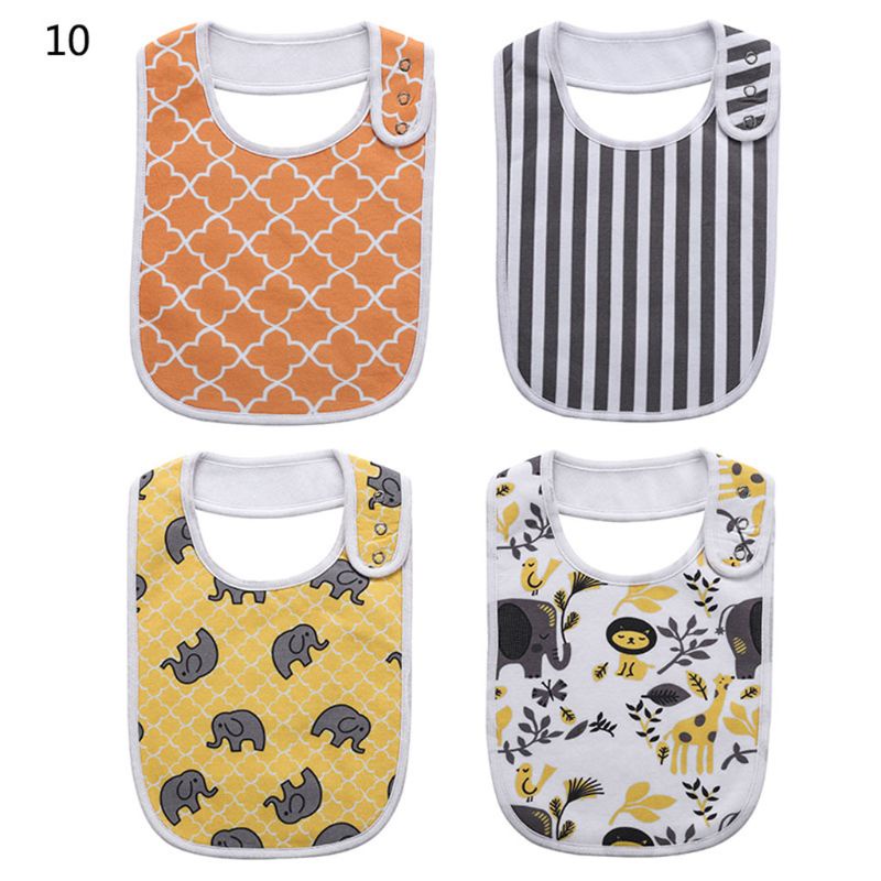 Yếm Ăn Cotton Hình Tam Giác Dễ Thương Cho Bé