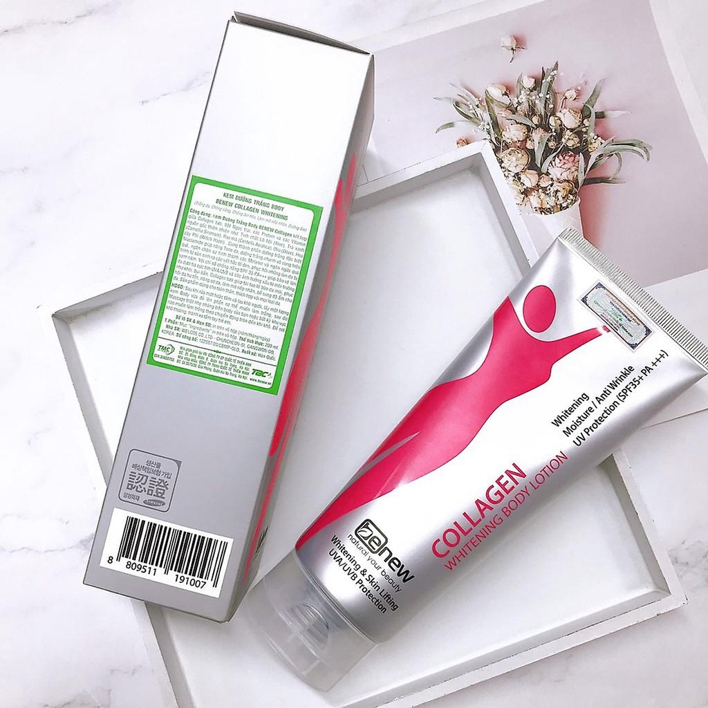 Dưỡng Thể Trắng Da Nâng Tone Benew Collagen Whitening Body Lotion 200ml