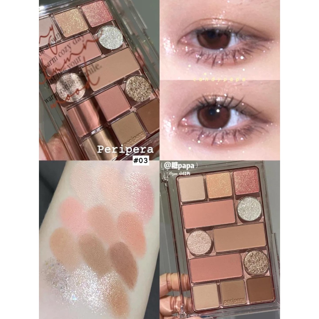 Bảng phấn mắt 𝑷𝑬𝑹𝑰𝑷𝑬𝑹𝑨 𝑨𝒍𝒍 𝑻𝒂𝒌𝒆 𝑴𝒐𝒐𝒅 𝑻𝒆𝒄𝒉𝒏𝒊𝒒𝒖𝒆 𝑷𝒂𝒍𝒆𝒕𝒕𝒆