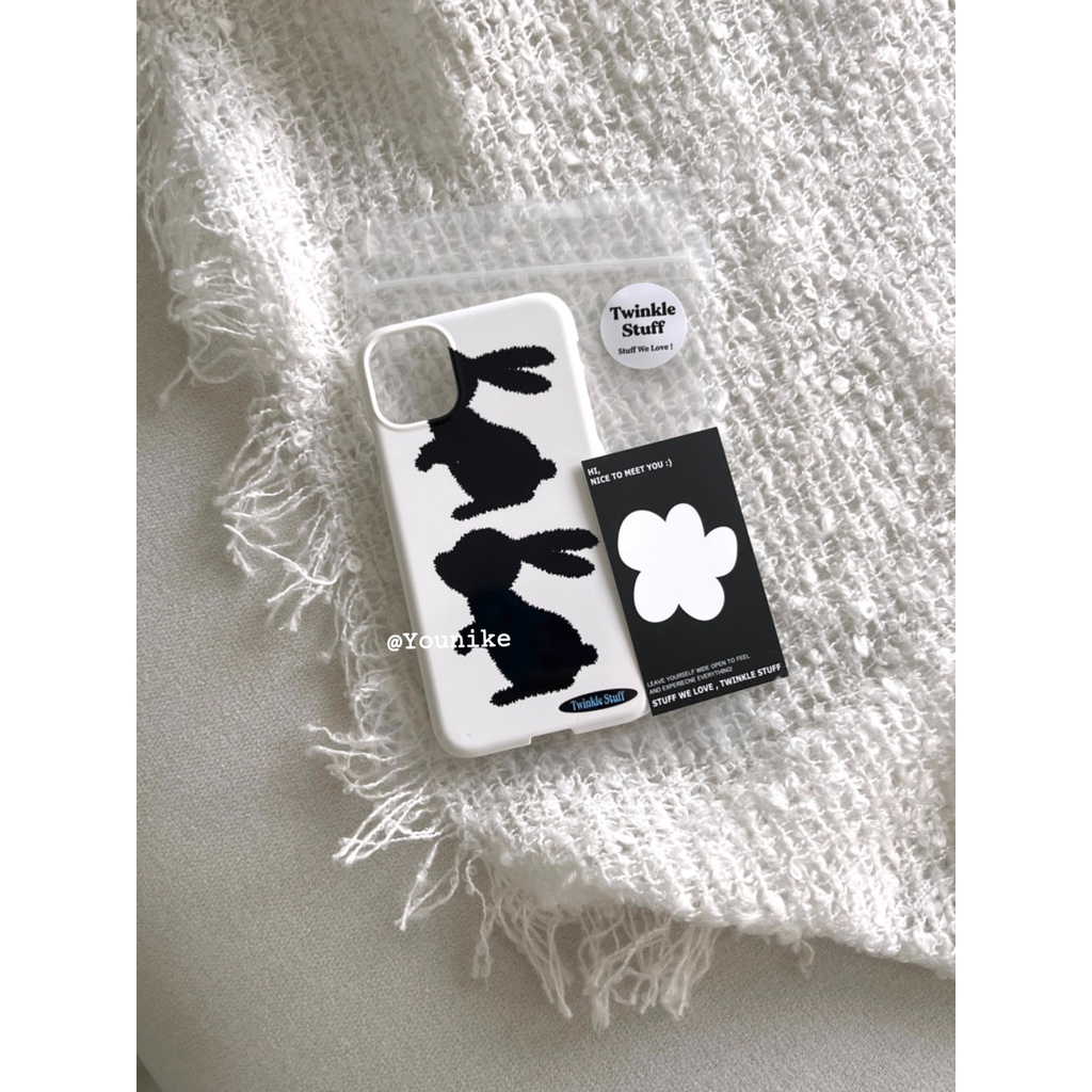 Ốp Điện Thoại Cứng Họa Tiết Thỏ Dễ Thương Cho Iphone13Pro/12promax/12mini/11xr/7plus