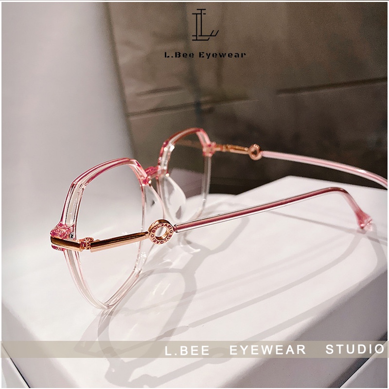 Gọng kính cận nam nữ L.BEE EYEWEAR, mắt kính chống ánh sáng xanh thời trang Unisex MSP2L.058