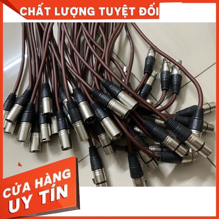 Dây Micro Canon 2 Đầu Đực Cái XLR-XLR ⚡ HÀNG LOẠI 1 ⚡ Cao Cấp, Chống Suy Hao Tín Hiệu, Âm Thanh Sắc Nét