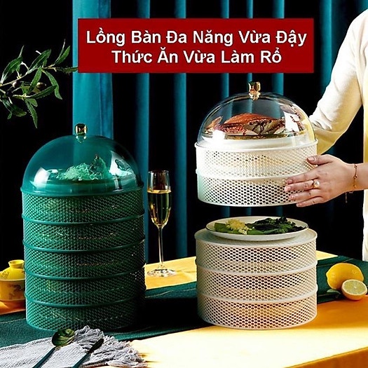 Lồng Bàn 5 Tầng Đậy Thức Ăn Thông Minh Đa Năng Cao Cấp Mẫu Mới