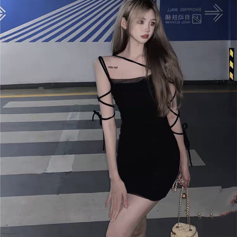 Đầm Mini Thiết Kế Cột Dây Thời Trang Mùa Hè Quyến Rũ Cho Nữ