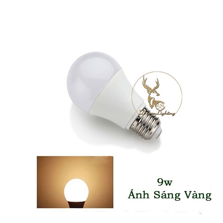 Bóng Đèn LED trang trí Tròn 9W Cao Cấp 68Lighting LP0181 (Sáng Trắng/Sáng Vàng)