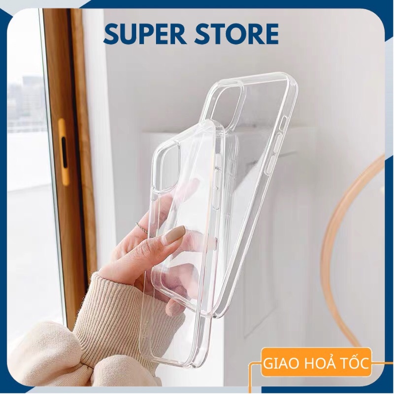 Ốp lưng dẻo trong suốt chống ố vàng 6/6plus/6s/6splus/7/7plus/8/8plus/x/xr/xs/11/12/13/14/pro/max/plus/promax