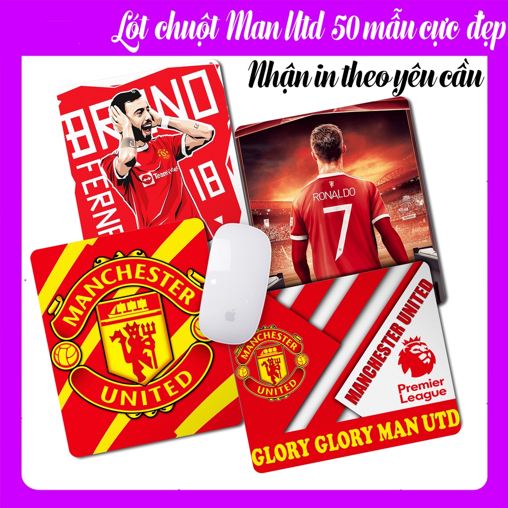 Lót Chuột Manchester United Nhiều Mẫu Cực Đẹp, Bàn Di Chuột Manchester United Có In Theo Yêu Cầu