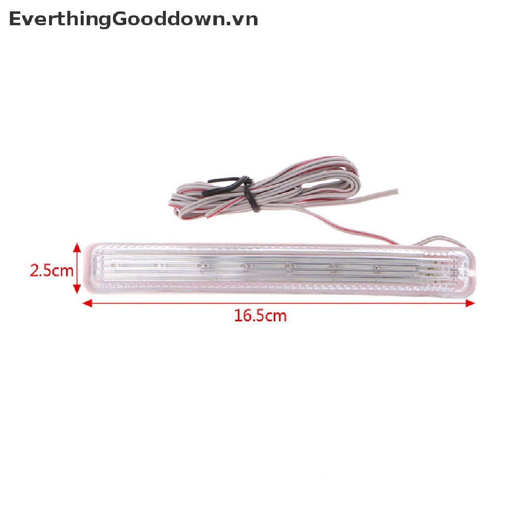 Bộ 2 Đèn LED Gắn Gương Chiếu Hậu Xe Hơi Màu Hổ Phách Mềm Mại 9 SMD12V