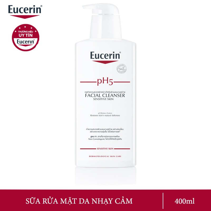 (Qùa tặng) Sữa Rửa Mặt Da Nhạy Cảm Eucerin PH5 Facial Cleanser 400ml | BigBuy360 - bigbuy360.vn