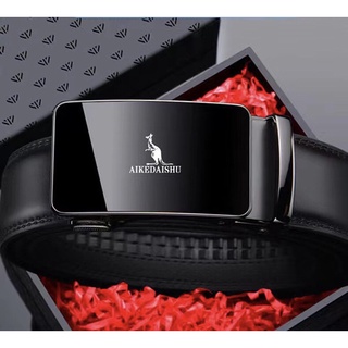 Thắt lưng nam da bò nguyên miếng AIKEDAISHU cao cấp, Nịt nam phong cách Hàn Quốc - Dây lưng khóa tự động thông minh