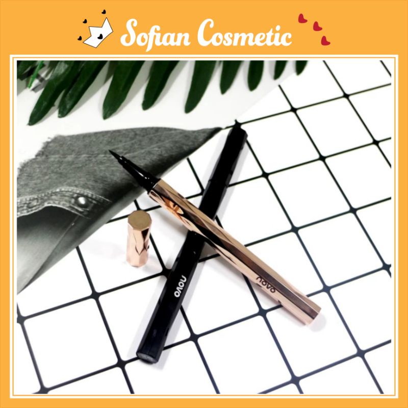 NOVO - Bút kẻ mắt nội địa Trung Novo Ninogan 5201 không lem, lâu trôi, siêu mảnh cho những đường eyeliner hoàn hảo nhất