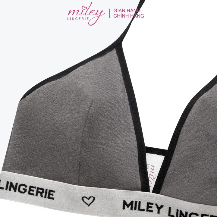 [Mã WABRAPR20 giảm 15% đơn 149k] Áo Ngực Thể Thao Nữ Không Gọng Cổ Chữ V Melange Active Miley Lingerie Màu Xám BRM11012