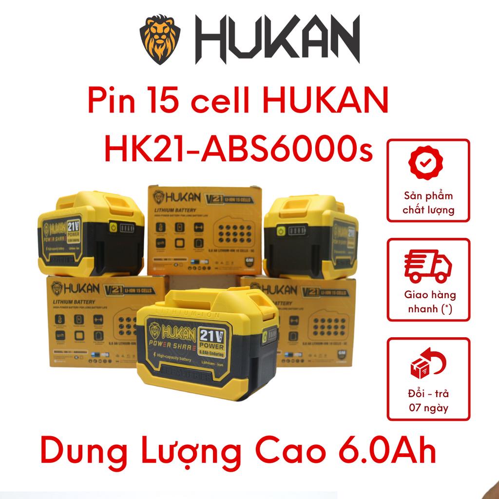 Pin HUKAN 15cell 21V HK21- ABS6000s chân pin phổ thông dung lượng cao