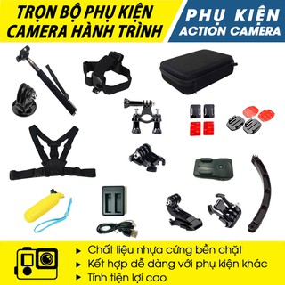 Full Trọn Bộ Phụ kiện Camera Hành Trình Dành Cho Gecko, Amkov, Gopro
