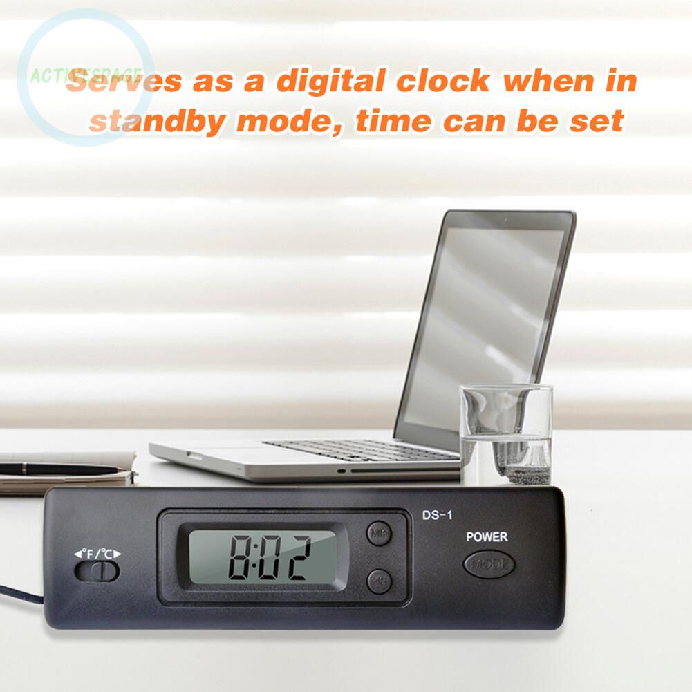 Car Thermometer -50 ~ 70 °C 0.1 °C/°f 12.5*4*3.5cm ABS Black LCD Screen