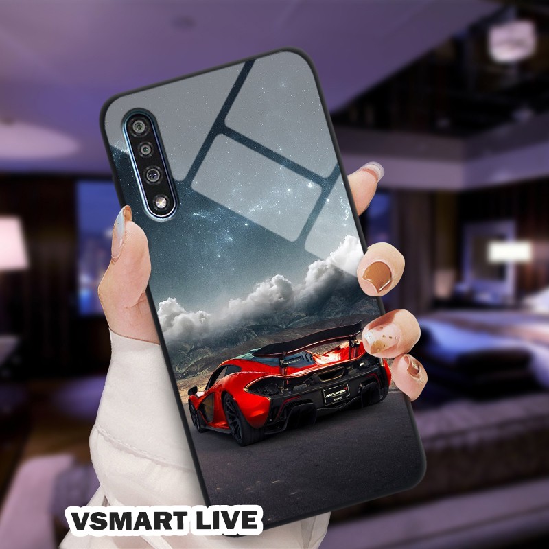 Ốp lưng kính VSMART LIVE in 3D hình siêu xe cực ngầu