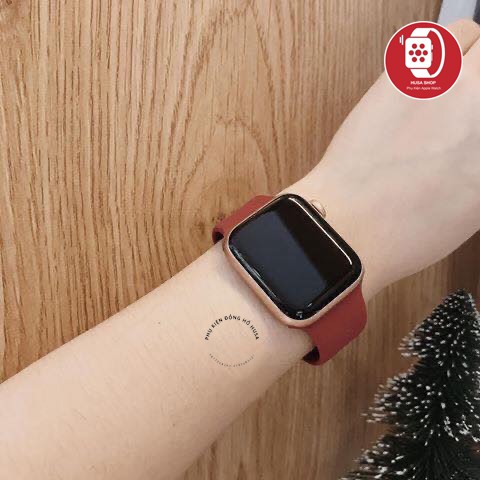 [ HOT - ĐỎ ĐÔ] DÂY CAO SU ĐỎ ĐÔ APPLE WATCH ,T500plus ,HW12..Đủ size 38mm 40mm 41mm 42mm 44mm 45mm