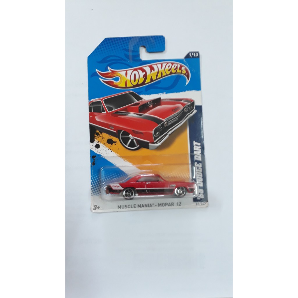 Mô hình xe ô tô Hot Wheels Muscle Mania '68 Dodge Dart tỷ lệ 1:64