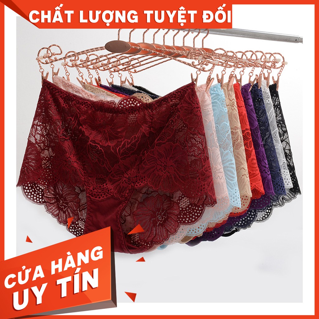 Quần lót nữ ren kháng khuẩn sexy cực thoáng mát có đủ màu thích hợp dành cho mông từ 85-105 | BigBuy360 - bigbuy360.vn