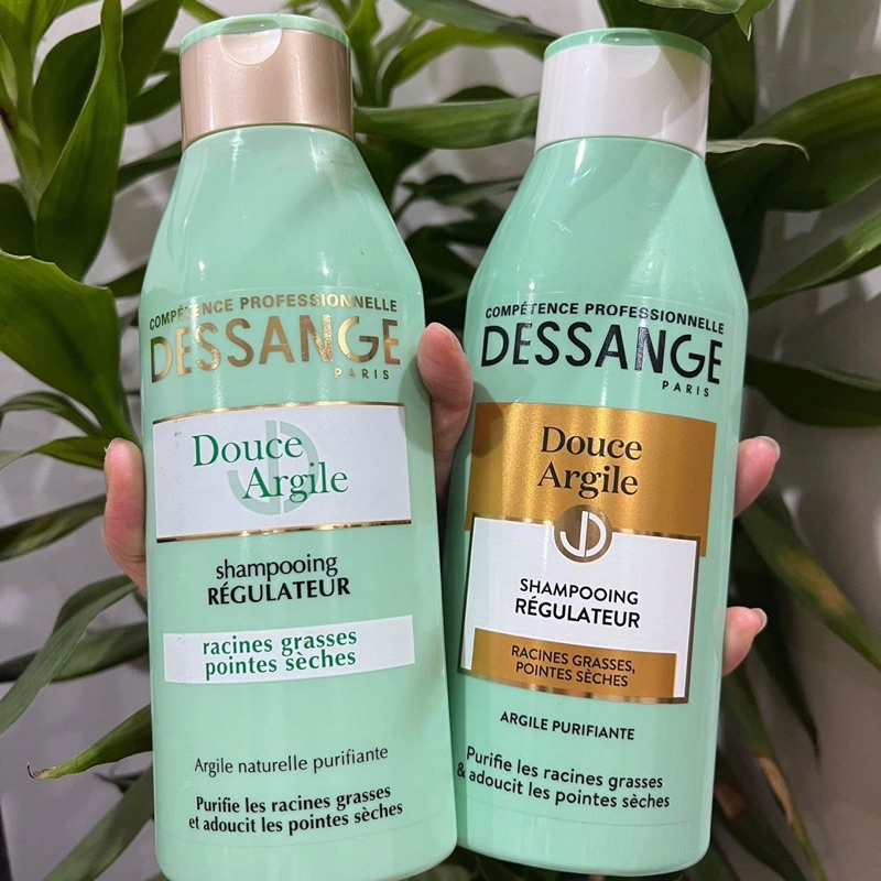 Dầu gội cho tóc dầu Dessange màu xanh của Pháp cho tóc dầu, tóc bết