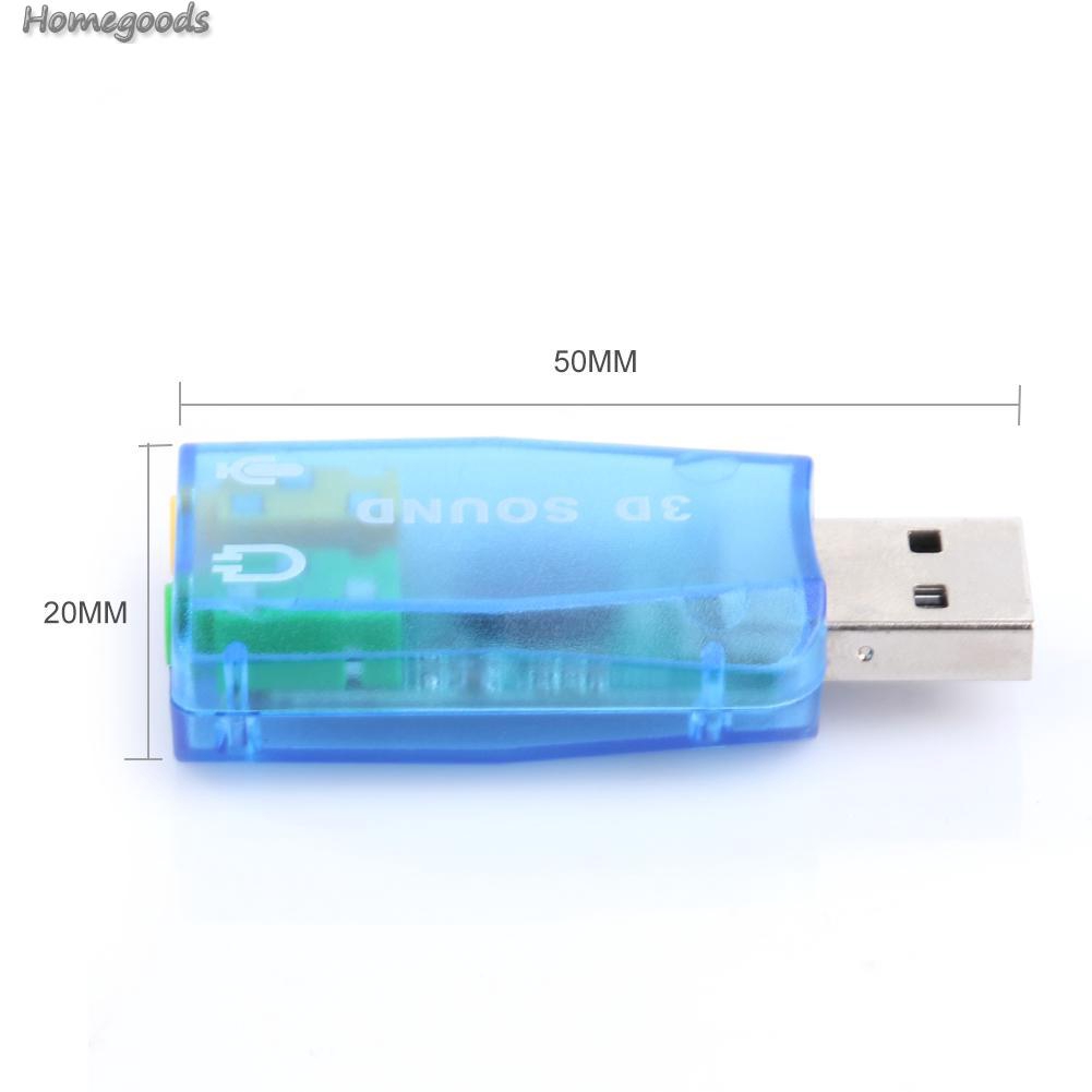 Card Âm Thanh Usb 3d Cho Máy Tính