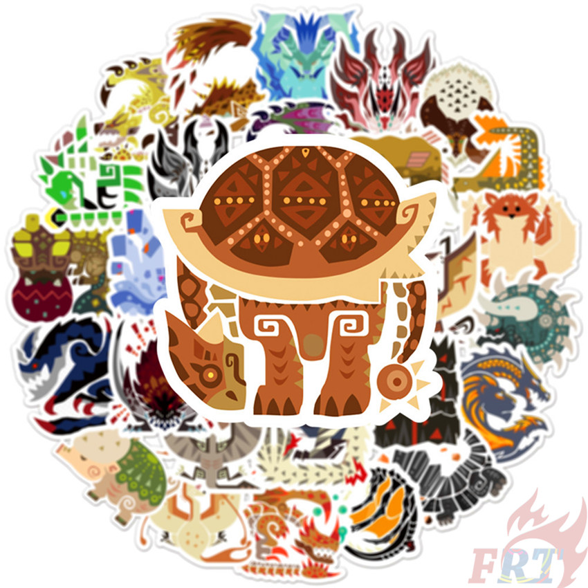 ❉ Monster Hunter Series 03 Stickers ❉ 50Pcs/Set Anime Games DIY Fashion Waterproof Decals Doodle Stickers