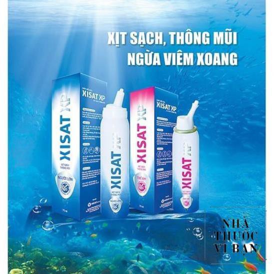 [CHÍNH HÃNG]🔥Nước Biển Sâu Làm Sạch Thông Mũi Trẻ Em Xisat (15ML,75ml)