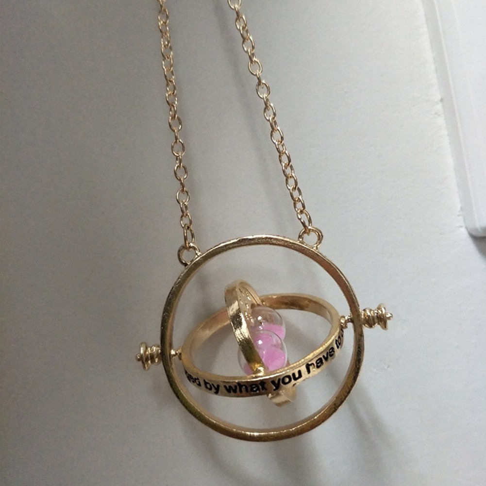 【LK】Harry Potter Hermione Granger Turner Pendant Necklace Hourglass Collar