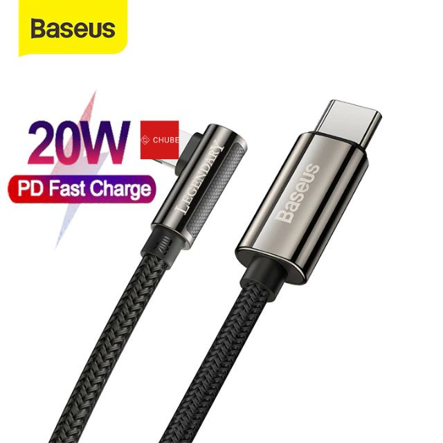 Cáp sạc bẻ góc C to C 100W, C to L 20w Baseus Legend Series Elbow