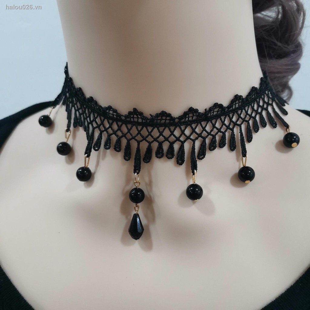 (Hàng Mới Về) Vòng Cổ Choker Phối Ren Giúp Che Vết Sẹo Và Nếp Nhăn