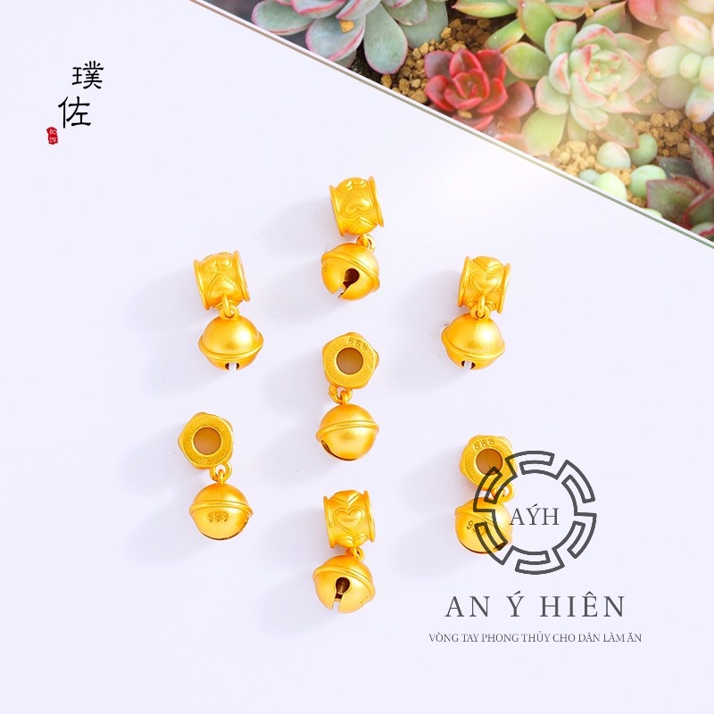 Charm Khóa lục lạc vàng #C315 ( An Ý Hiên)
