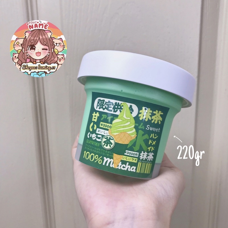 Basic Slime Kem Matcha
