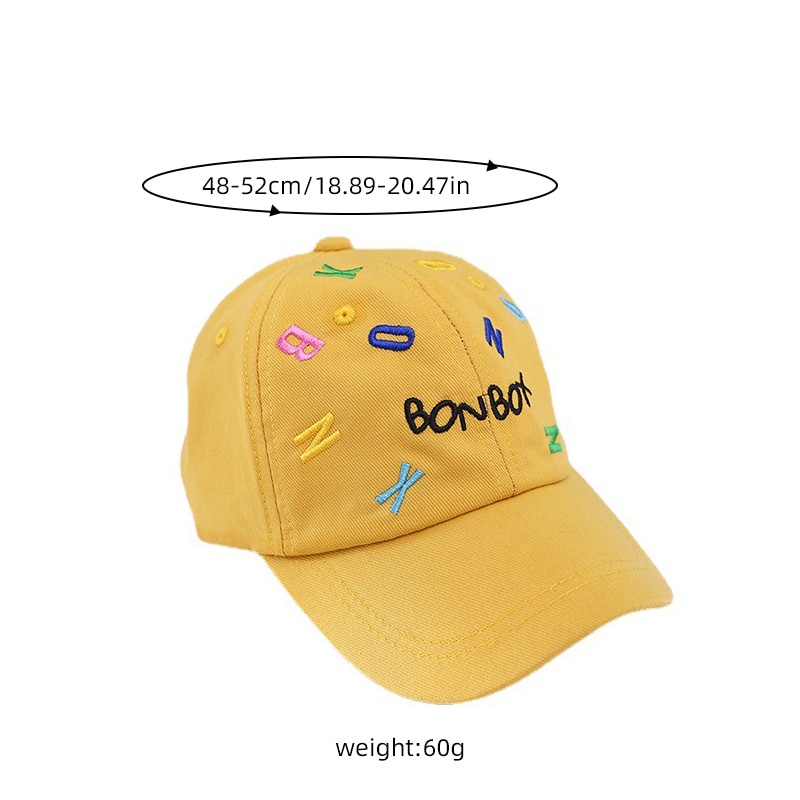 Mũ Lưỡi Trai Chống Nắng Thêu Họa Tiết Hoạt Hình Dễ Thương Thời Trang Xuân Hè Cho Bé 1-3 Tuổi