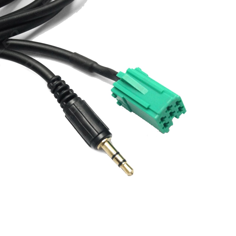 Cáp Âm Thanh AUX Màu Đen Giắc Cắm 3.5mm Chuyên Dụng Cho Xe Hơi