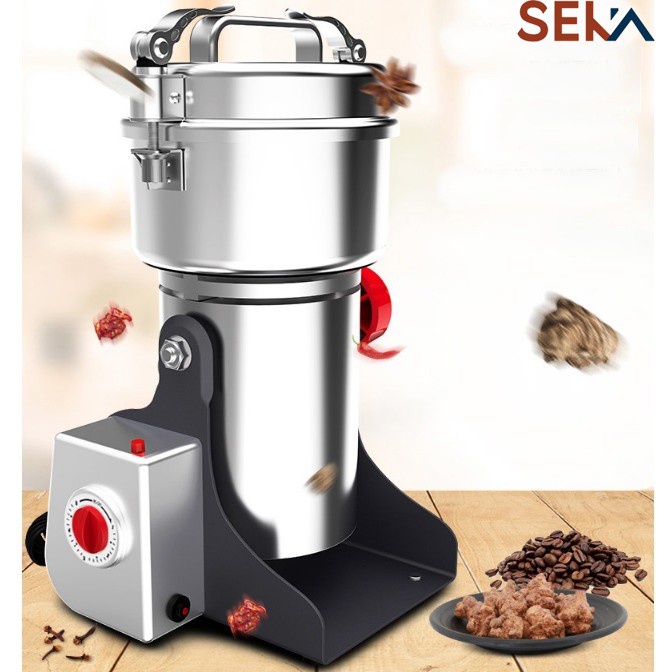 [Hàng chính hãng] Máy xay bột khô đa năng SEKA E900 chất liệu INOX 304 cỡ siêu lớn công suất 3.000W