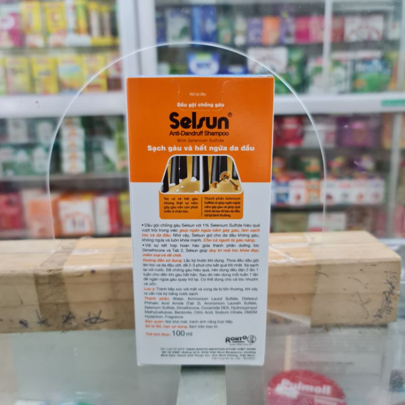 Dầu gội chống gàu Selsun ⚡ Tặng quà ⚡ Chai 100ml Giúp đánh bay gàu, không ngứa, tóc khỏe mạnh